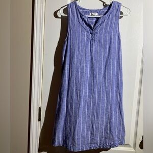 beachlunchlounge Blue Striped Tank Top